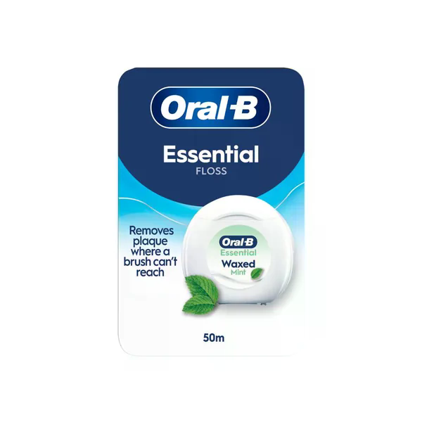 Oral-B Essential Floss, woskowana, 50 m
